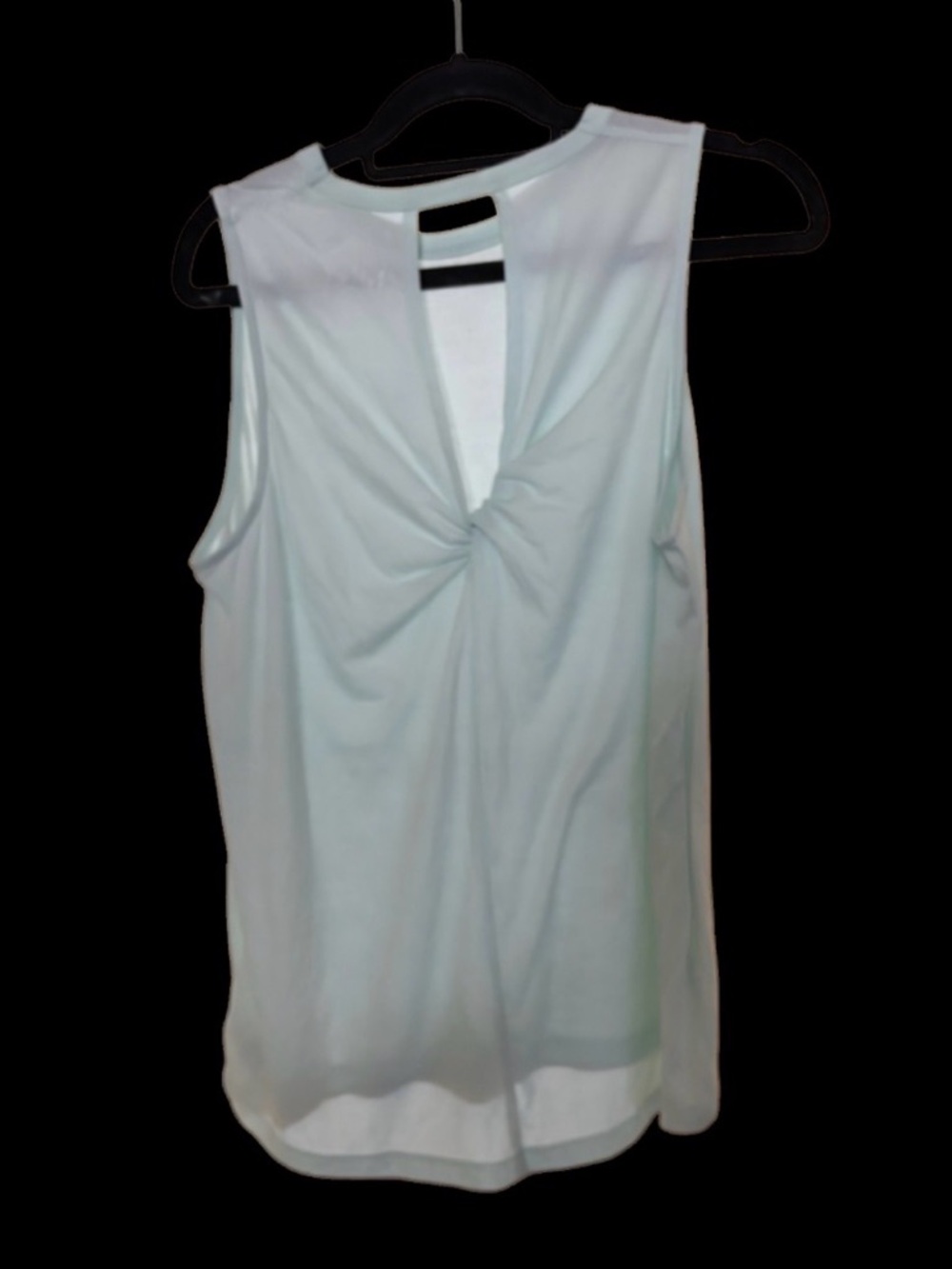 Source Unknown Light Mint Twist-Back Sleeveless Tank